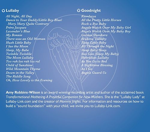 Lullaby and Goodnight - 33 Lullabies for Babies CD Back Cover with Track List