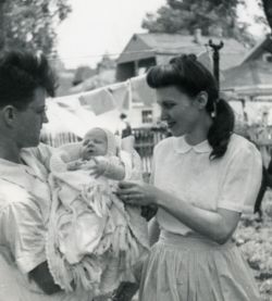 Ruth Hulburt Hamilton with first child